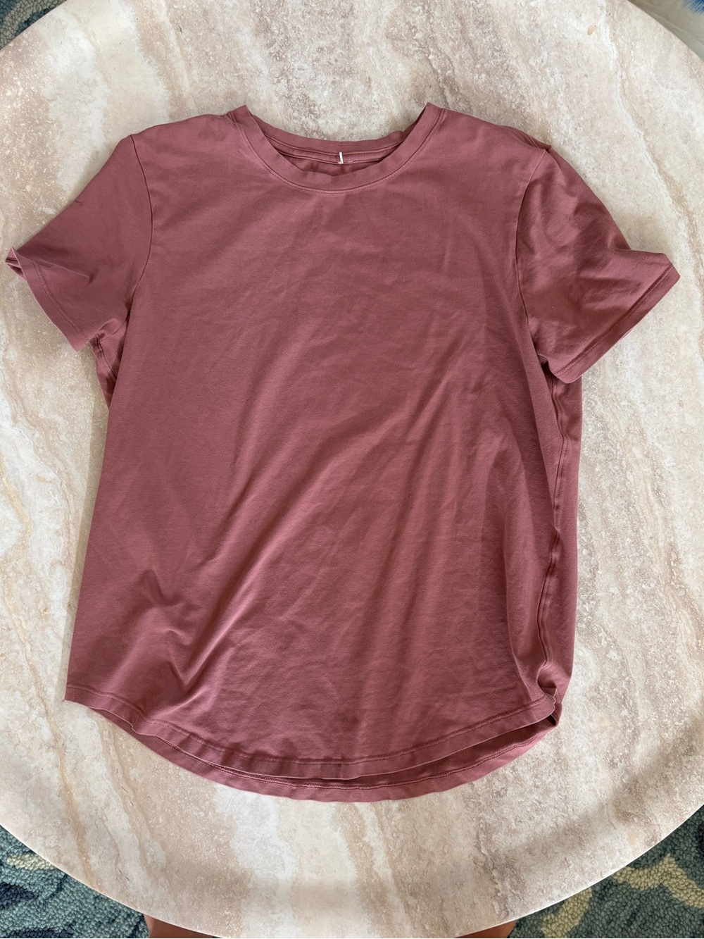Women's Crewneck Short-Sleeve Top - Dusty Rose